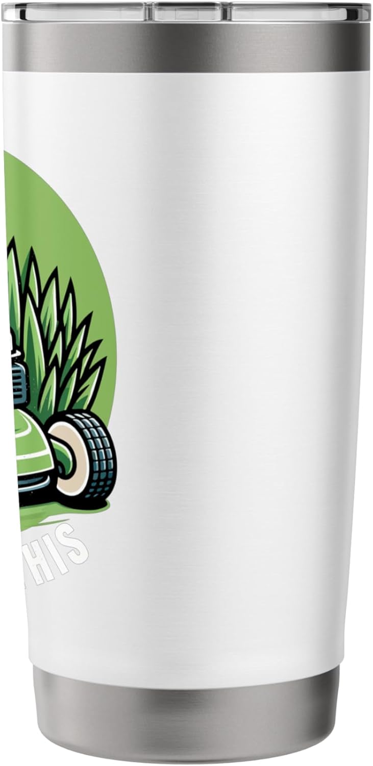 Lawn mover. Let’s Mow This. Stainless Steel Insulated Tumbler