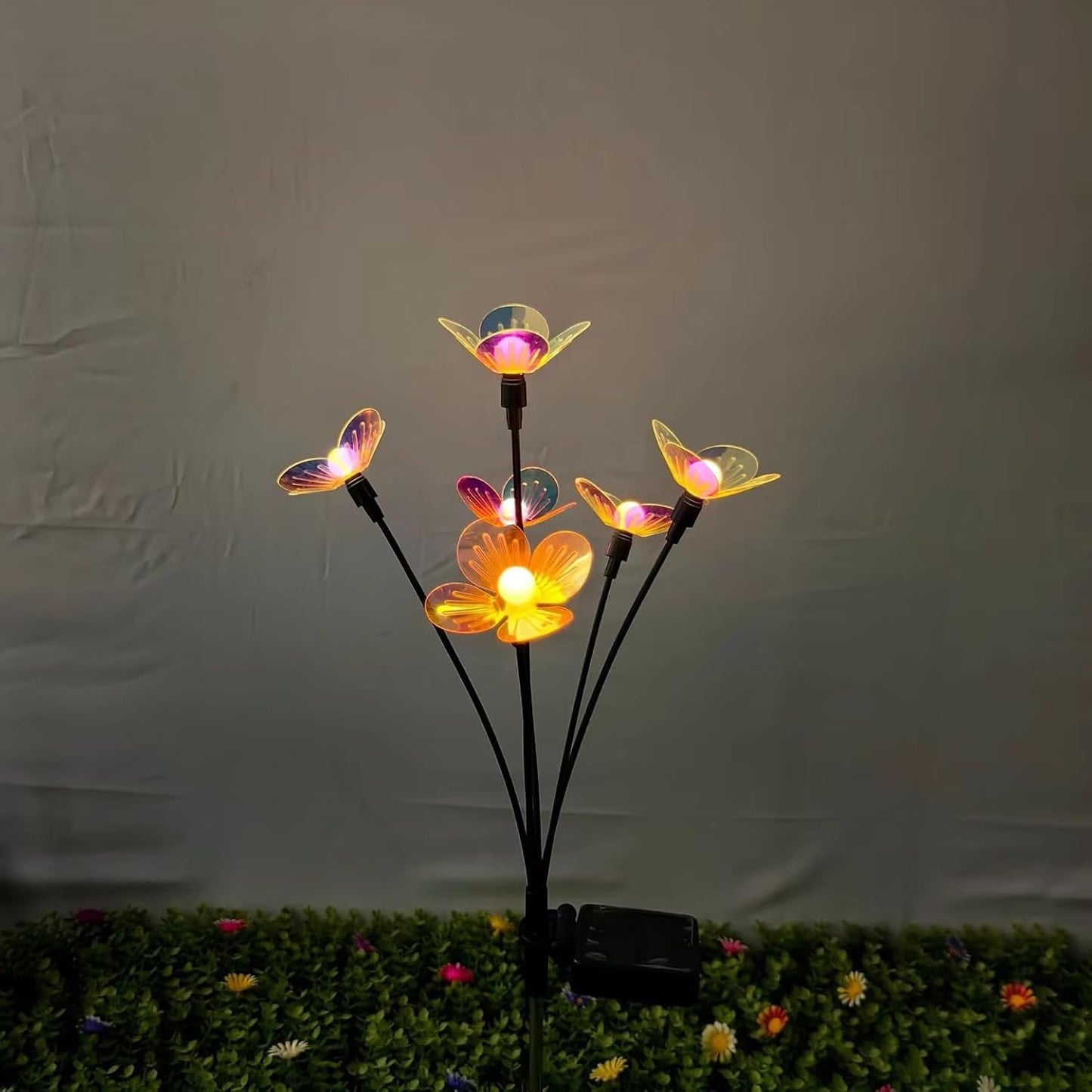 Outdoor Solar Flower Light for Party Holiday Landscape Garden Lawn Park Decor