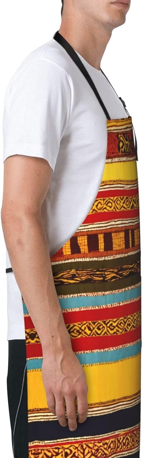 Native American Pattern print Waterproof chef's apron with pocket apron for kitchen cooking baking barbecue and gardening