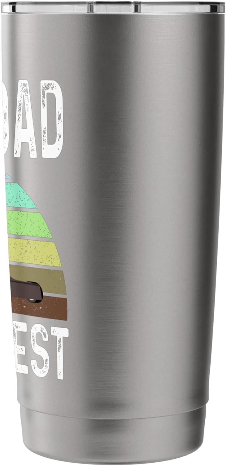 Funny Granddad Mows Best Lawn Care Grass Mowing Lawn Mower Stainless Steel Insulated Tumbler