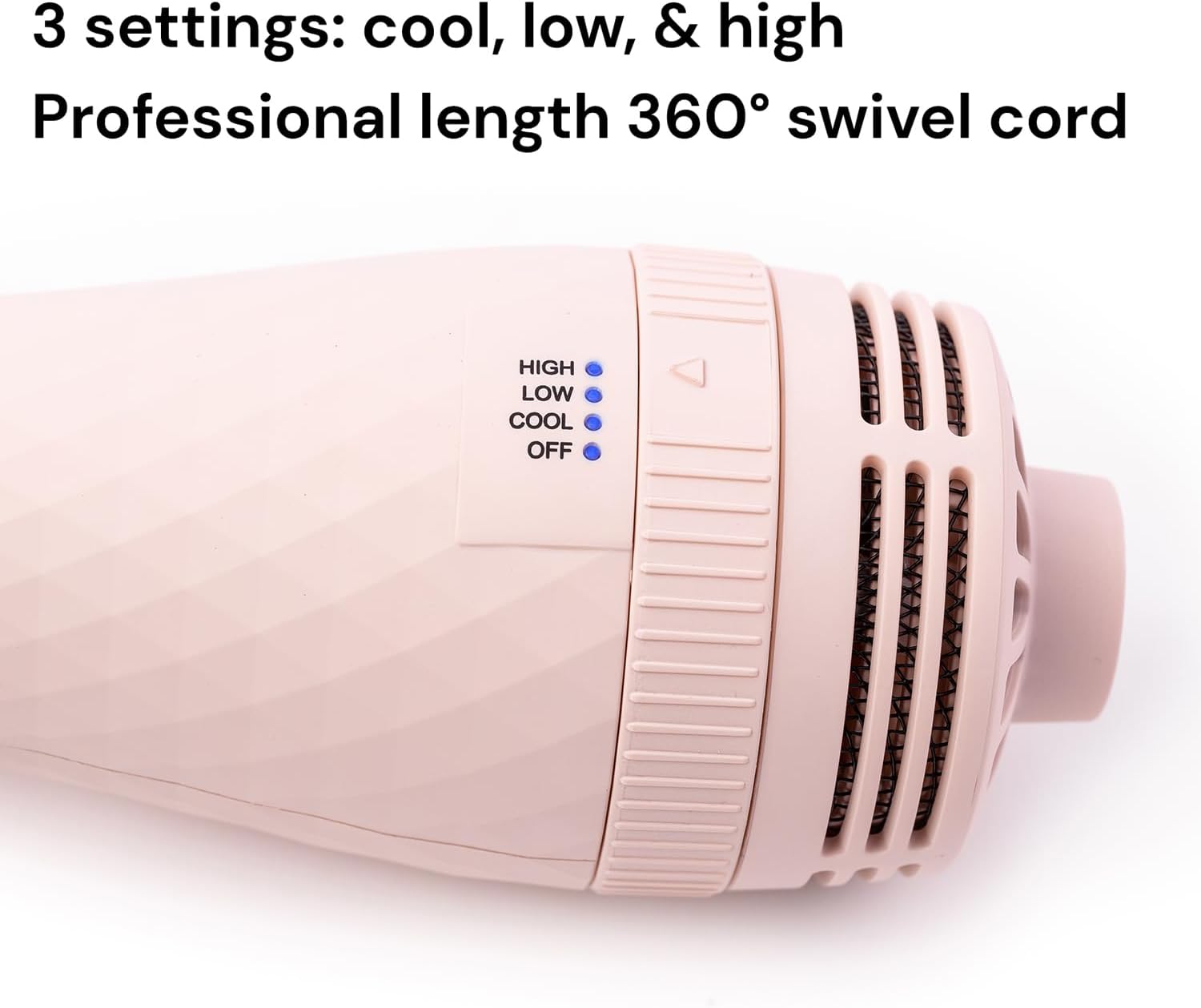 L'ANGE HAIR Le Volume 2-in-1 Titanium Blow Dryer Brush | Frizz Control