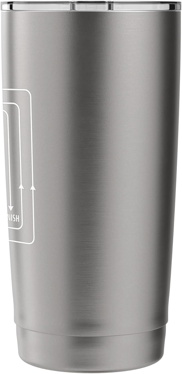 Lawn Care Stripes Funny Gardener Lawn Mower Lovers Outfit Stainless Steel Insulated Tumbler