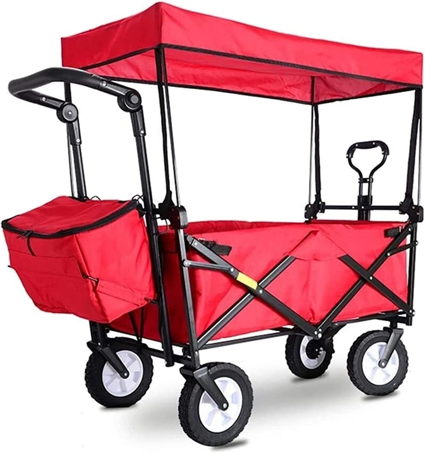 Collapsible Wagon Cart with Wheels Foldable Folding Wagons Carts Silen