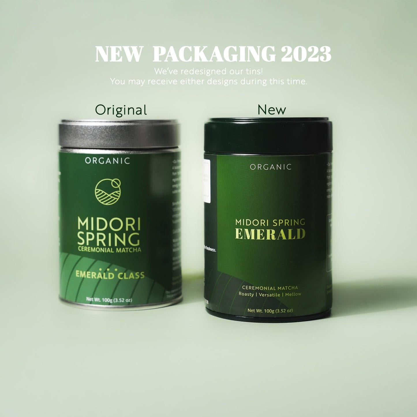 Midori Spring Organic Authentic Japanese Ceremonial Matcha Powder Emerald, USDA Organic, Kosher, Vegan