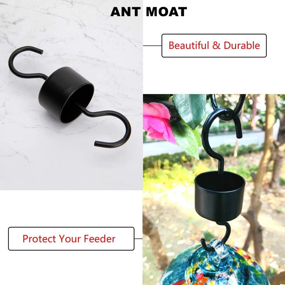 Hummingbird Feeder Base Replacement Parts Set Includes Hummingbird Feeder Bottom, 2 PCS Moat Hook 2 Pcs Brushes and 1 Pcs Replacement Seal Rings