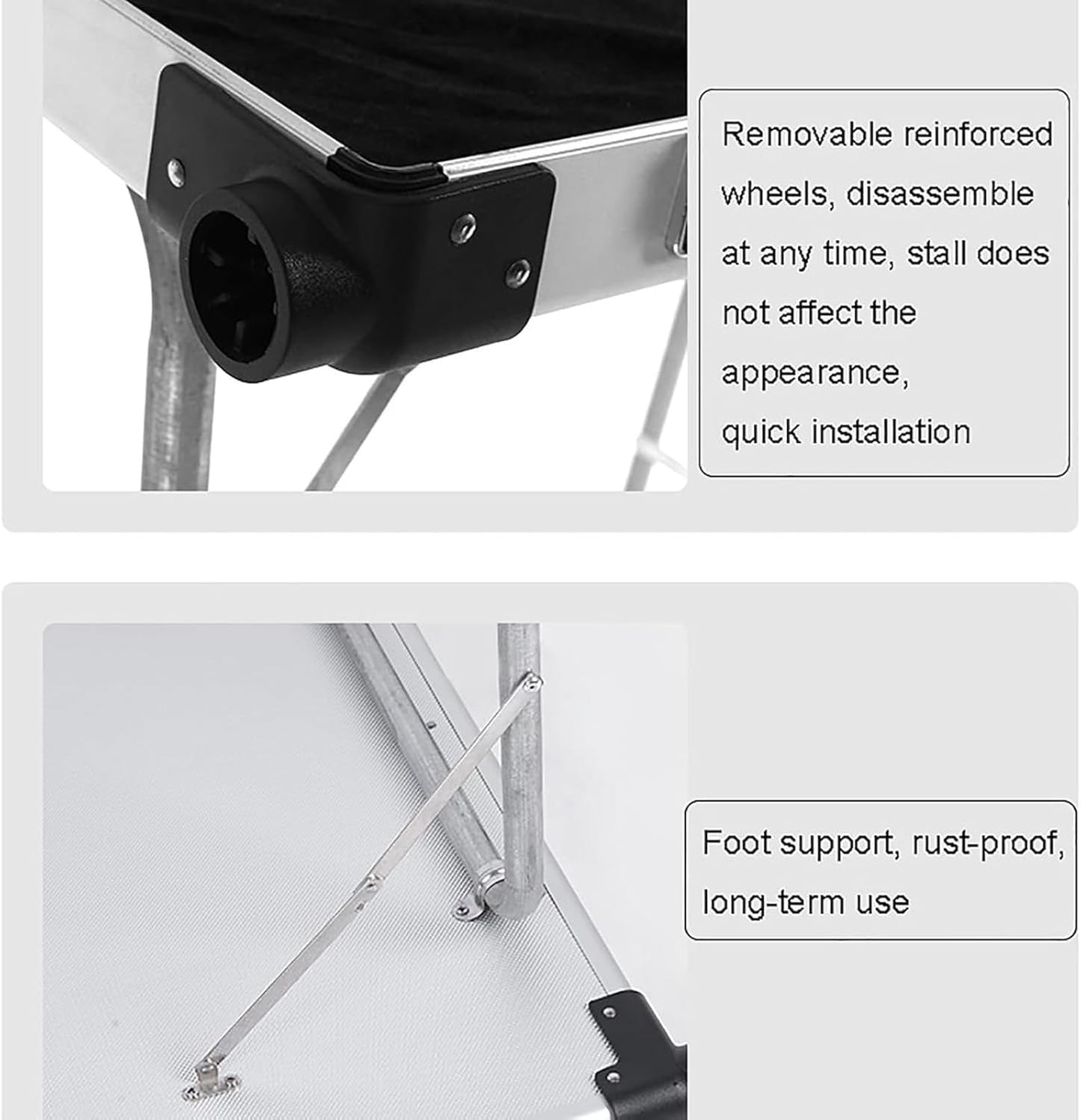 Mobile Foldable Vendor Cart, Aluminum Alloy Jewelry Display Case with Foldable Stand, Waterproof Night Market Jewelry Stall Display Suitcase, for Easy Transport and Displays