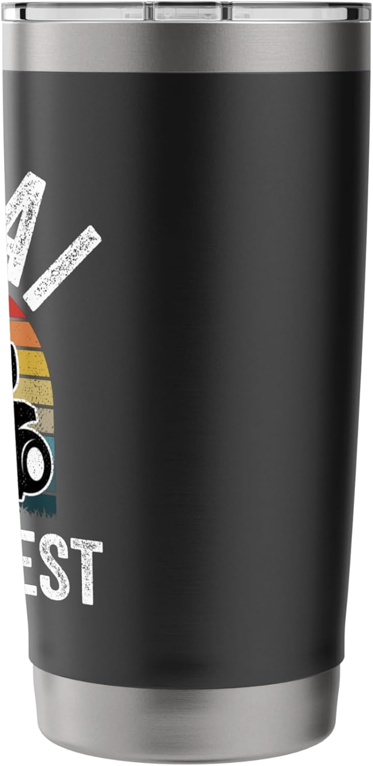 Papai Mows Best Funny Gardener Lawn Care Father's Day Stainless Steel Insulated Tumbler
