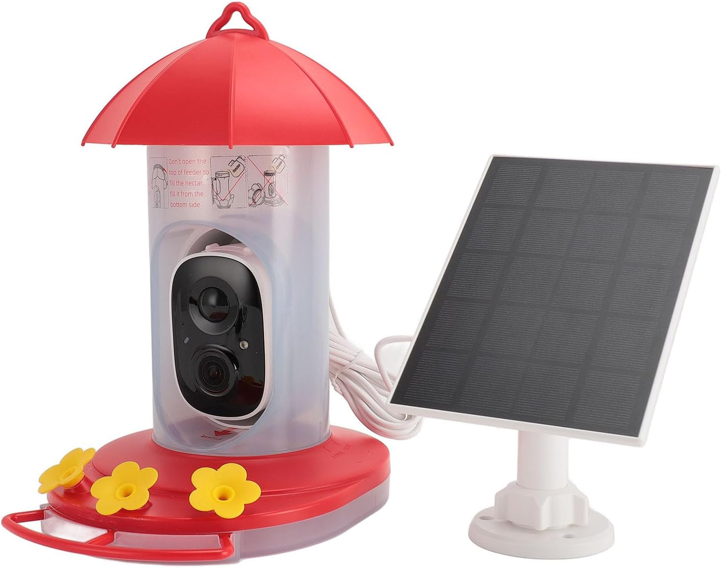Bird Feeder Camera 1080P HD Wide Angle Solar Bird Feeder Camera for Outdoor Use