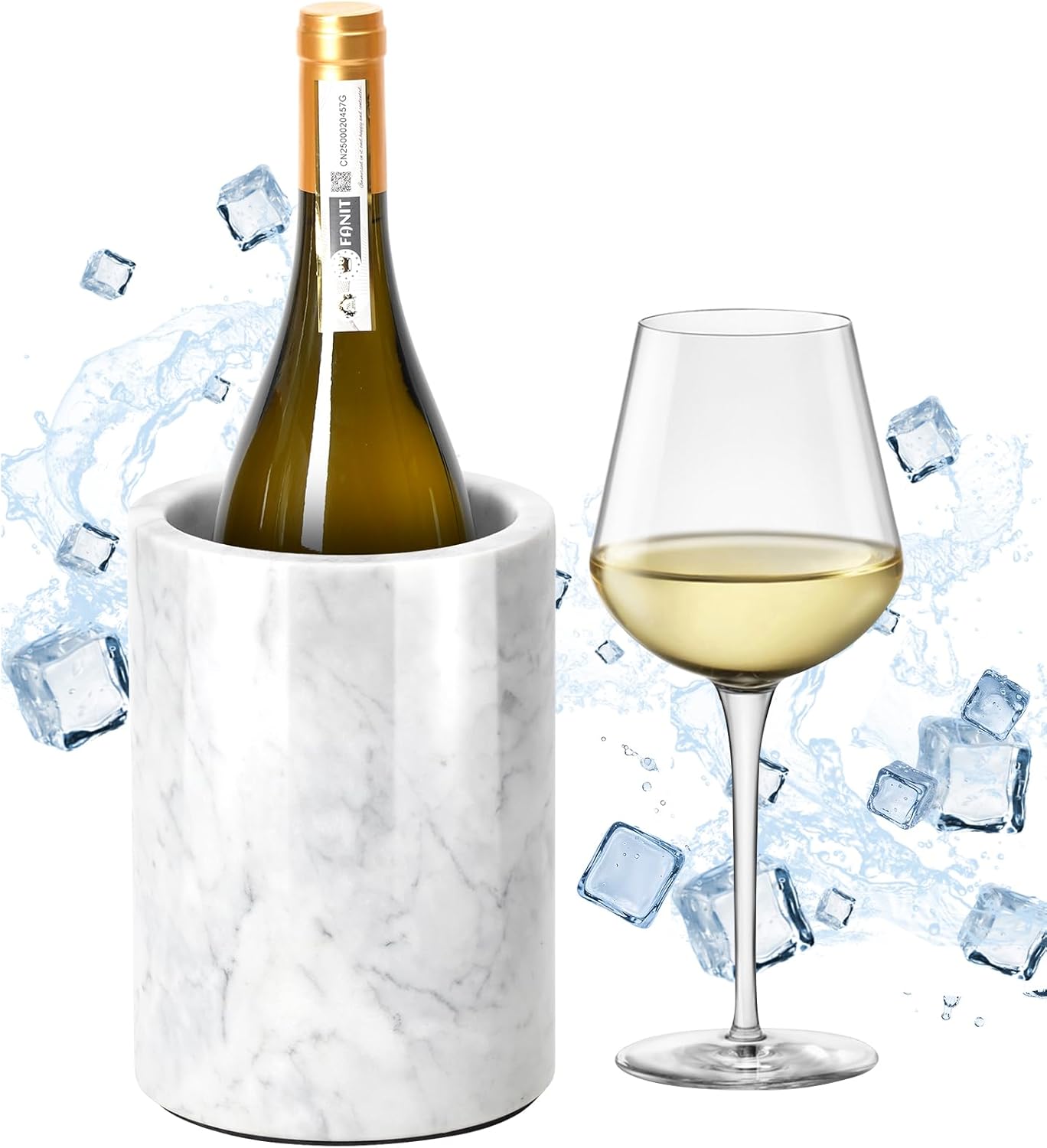Marble Wine Chiller for Bottle,Wine Chiller Bucket,Wine Cooler Bucket 