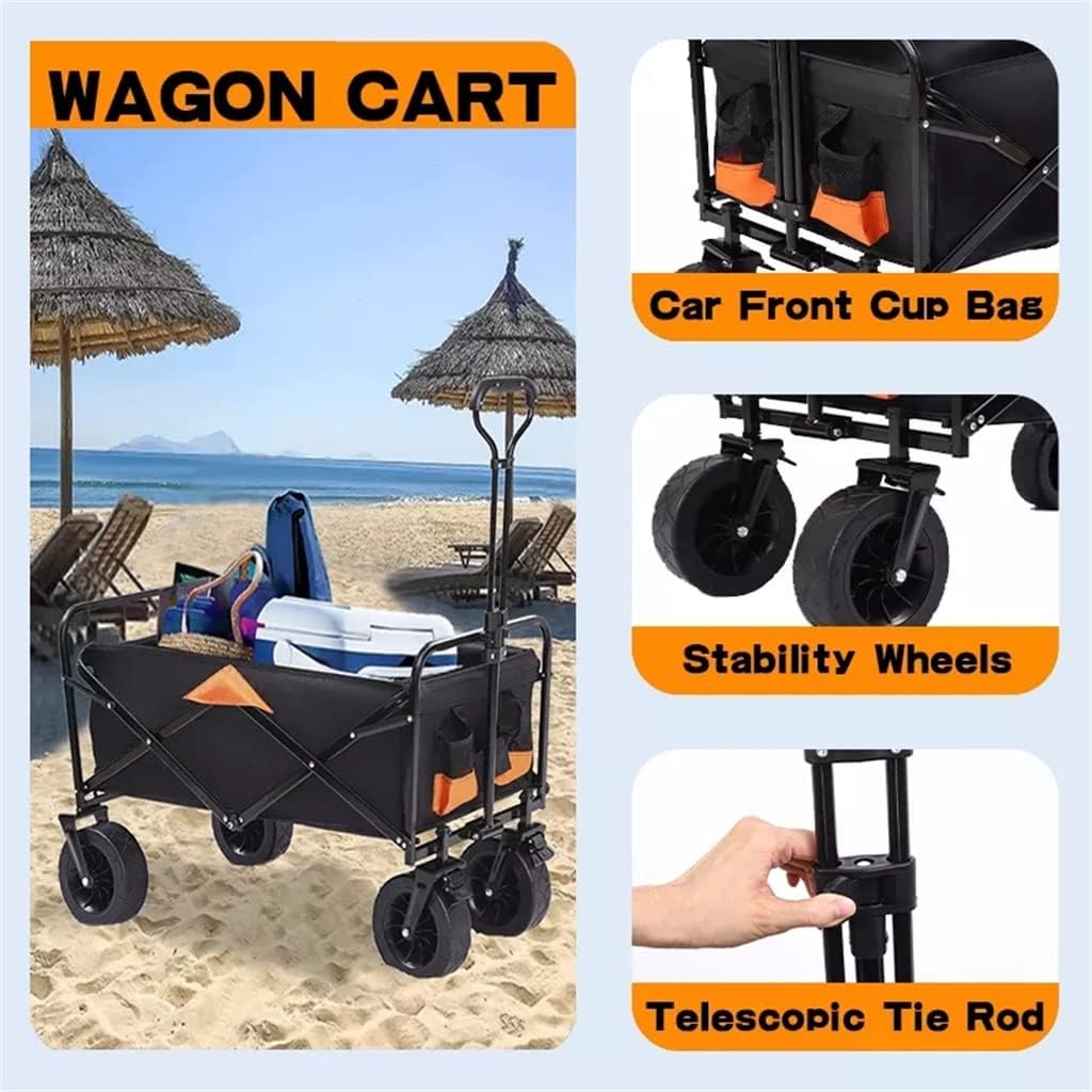 JSEIAJB Folding Cart Portable Foldable 150L Large Capacity Multifuncti