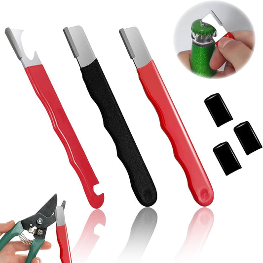 Vartraflux-2025 New Pocket Knife Sharpener, Portable Garden Tool Sharpener - Sharpen Axe, Machete, Hedge Shears, Scissors, Axe and Pocket Knife - Multi-purpose Blade Sharpener; 3 Pieces Boutique Box