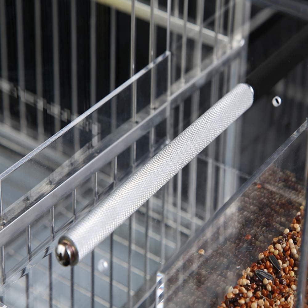 Automatic Bird Feeder No Mess Bird Cage Pet Feeder Seed Food Container