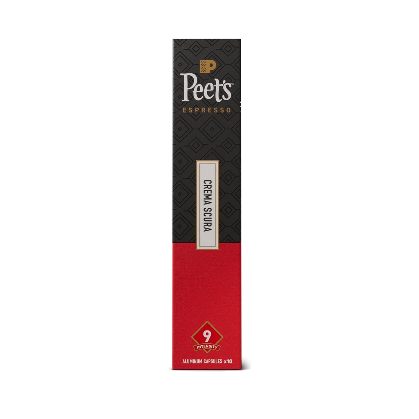 Peet's Coffee, Medium Roast Espresso Capsules, Compatible with Nespresso Original Machine, 100% Arabica Coffee - Crema Scura Intensity 9, 50 Count (5 Boxes of 10 Espresso Capsules)