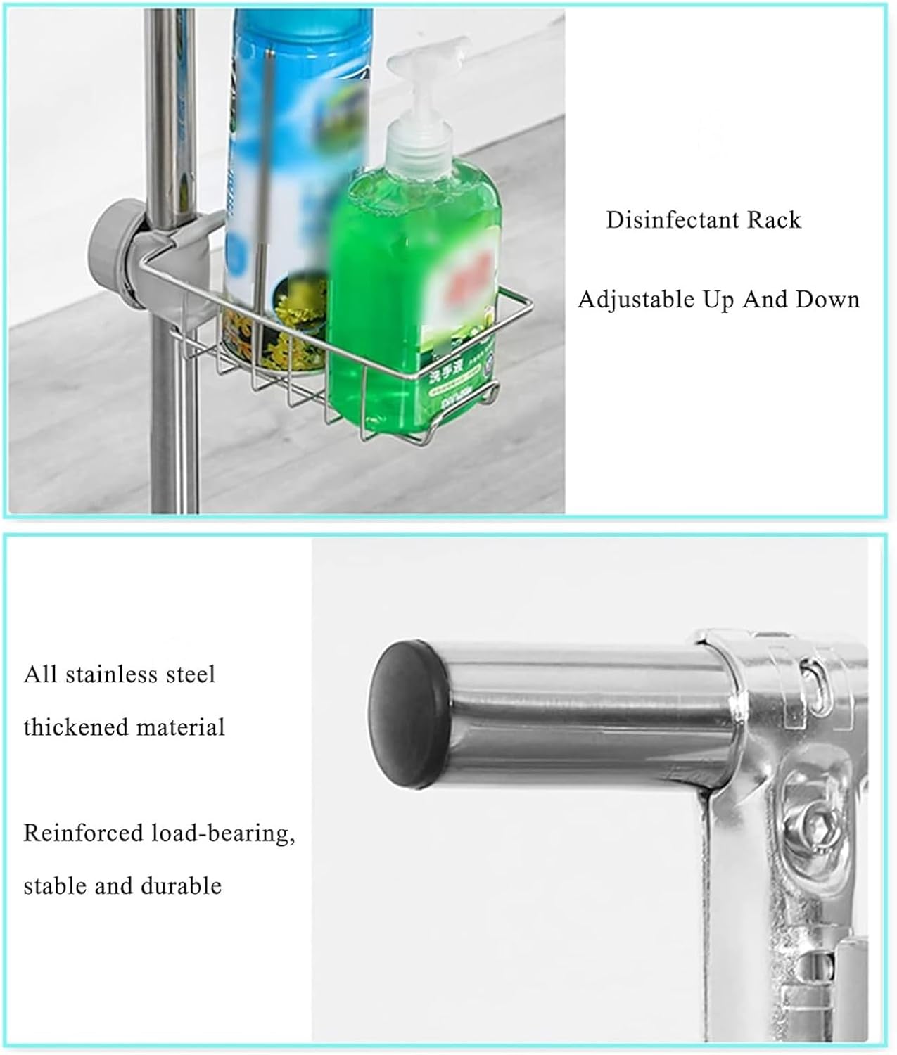 Broom mop Holder Movable Floor Standing Mop Broom Holder Cleaning Tool