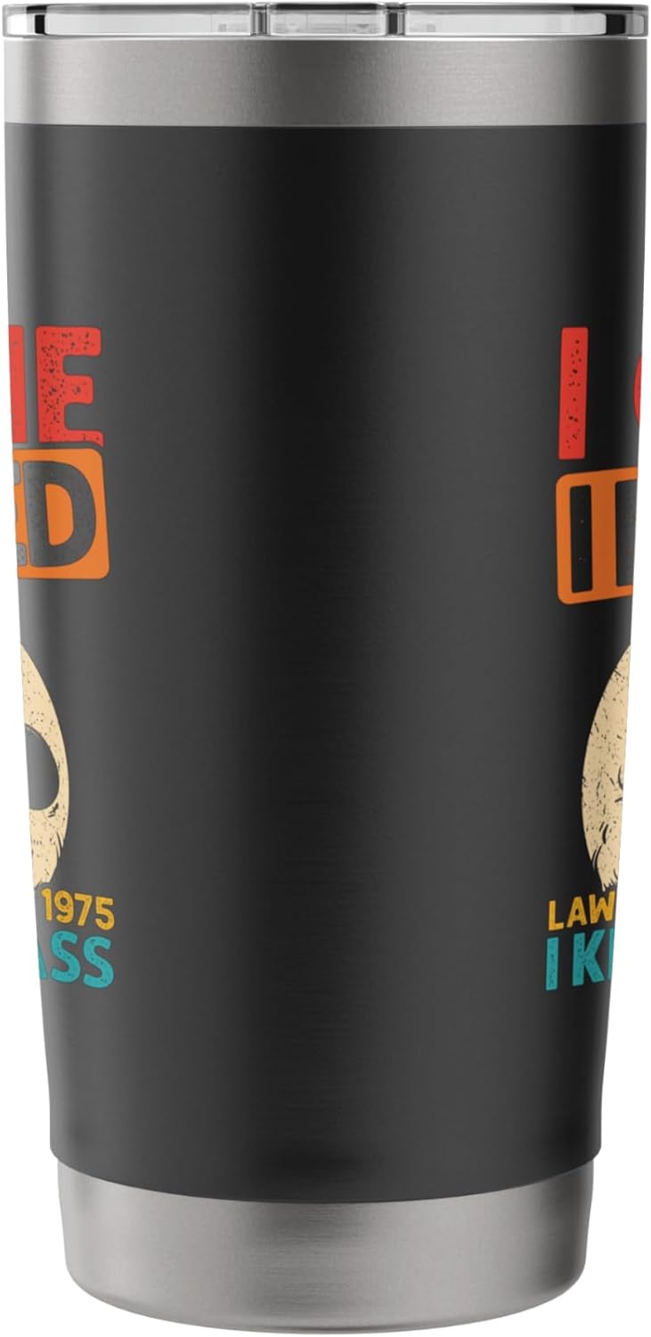 I CAME I MOWED LAWN LIFE ESTD. 1975 I KICKED GRASS Stainless Steel Insulated Tumbler