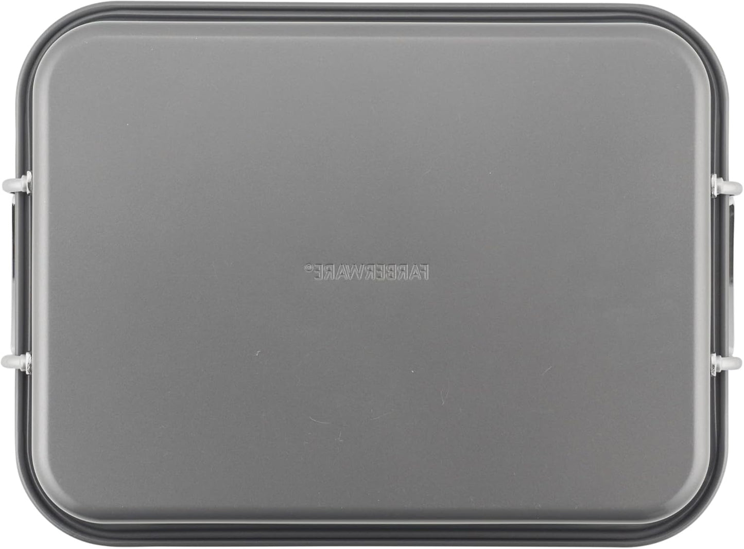 Farberware Bakeware Nonstick Steel Roaster with Flat Rack, 11-Inch x 1