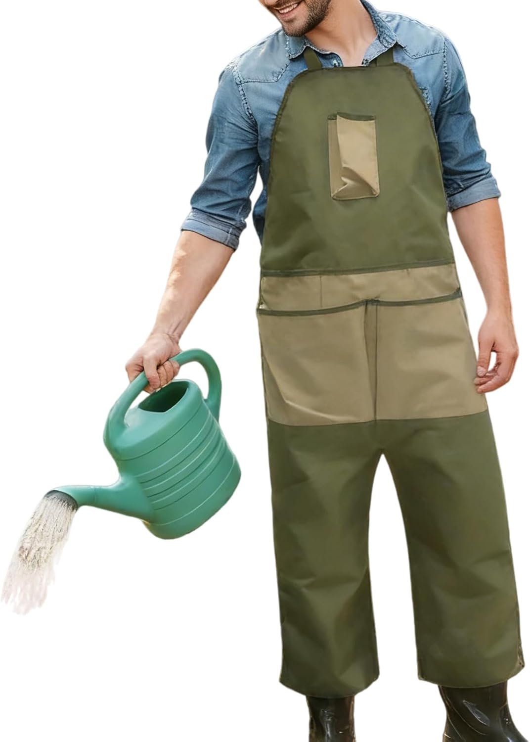 Harvesting Apron, Size Oxford Cloth Durable Garden Clothes, Multi-Pocket Storage Waist Pack for Orchard, Vineyard, Yard,