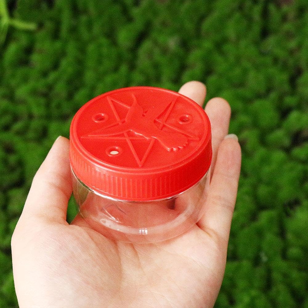 Kopida 4Pcs Red Handheld Hummingbird Feeders, Portable Window Bird Feeders for Outdoor Supplies