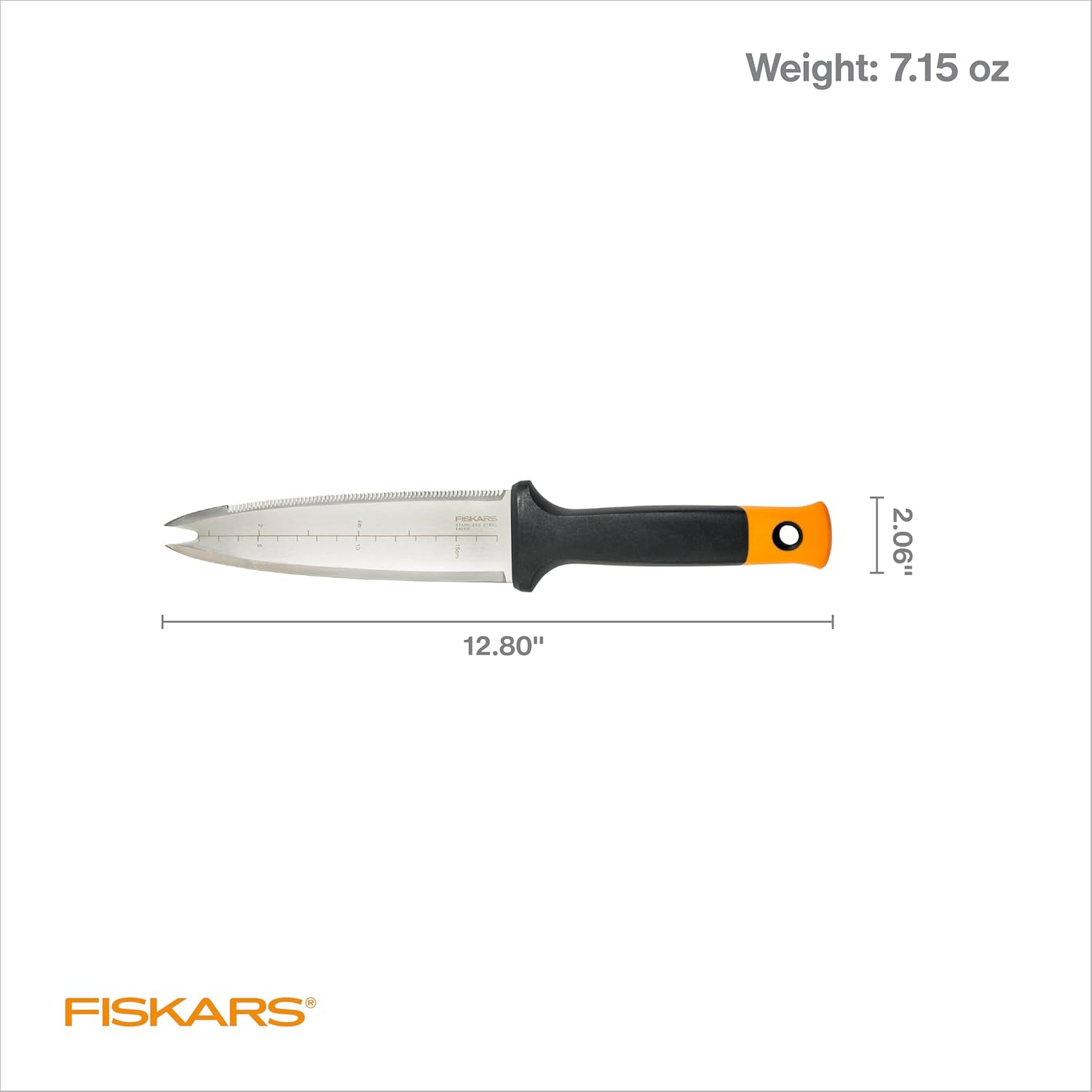 Fiskars Hori Hori Garden Knife with Sheath, Multi-Purpose Heavy Duty G