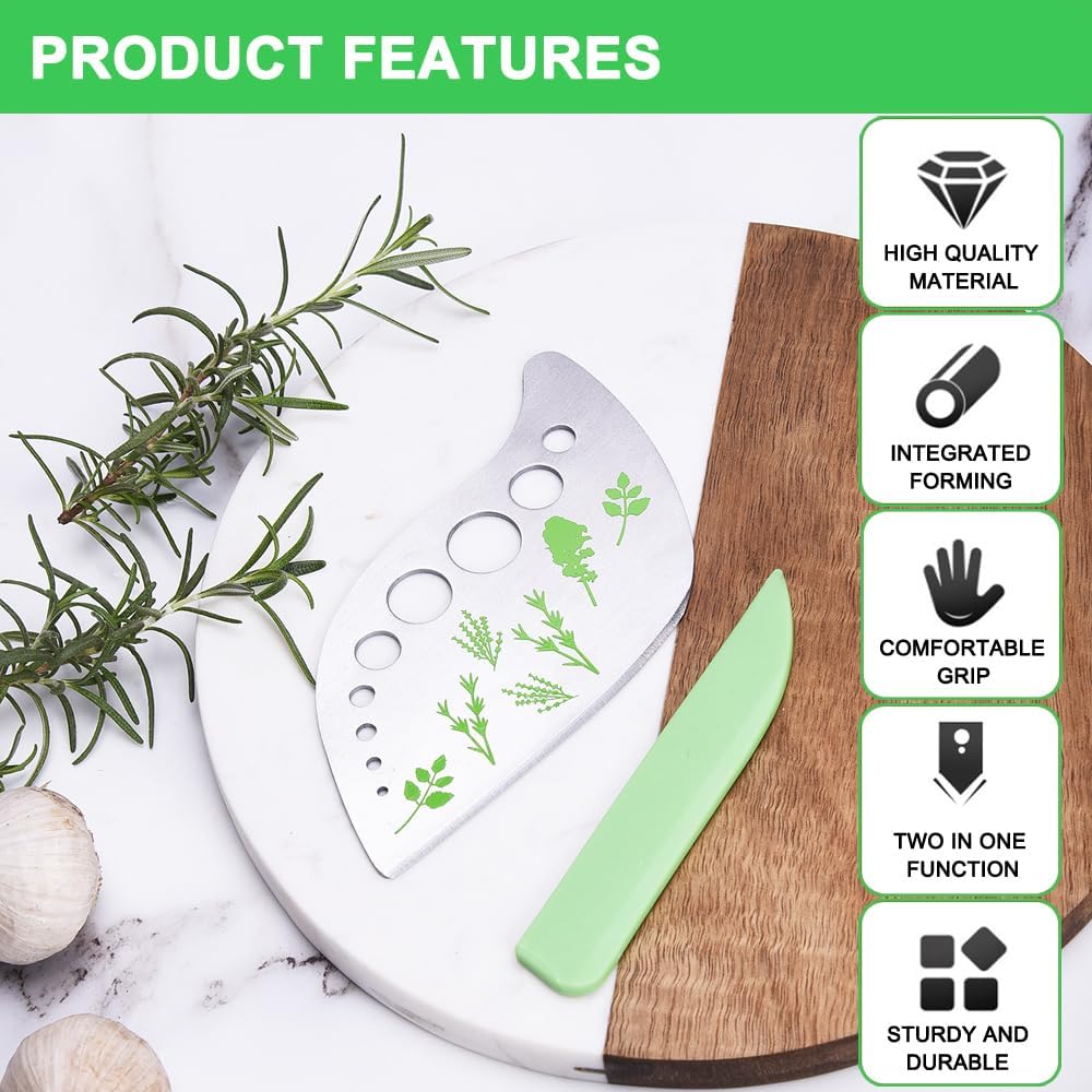 Herb Stripper Tool Leaf Stripper 9 Holes Herb Zip Tool Herb Chopper 2 