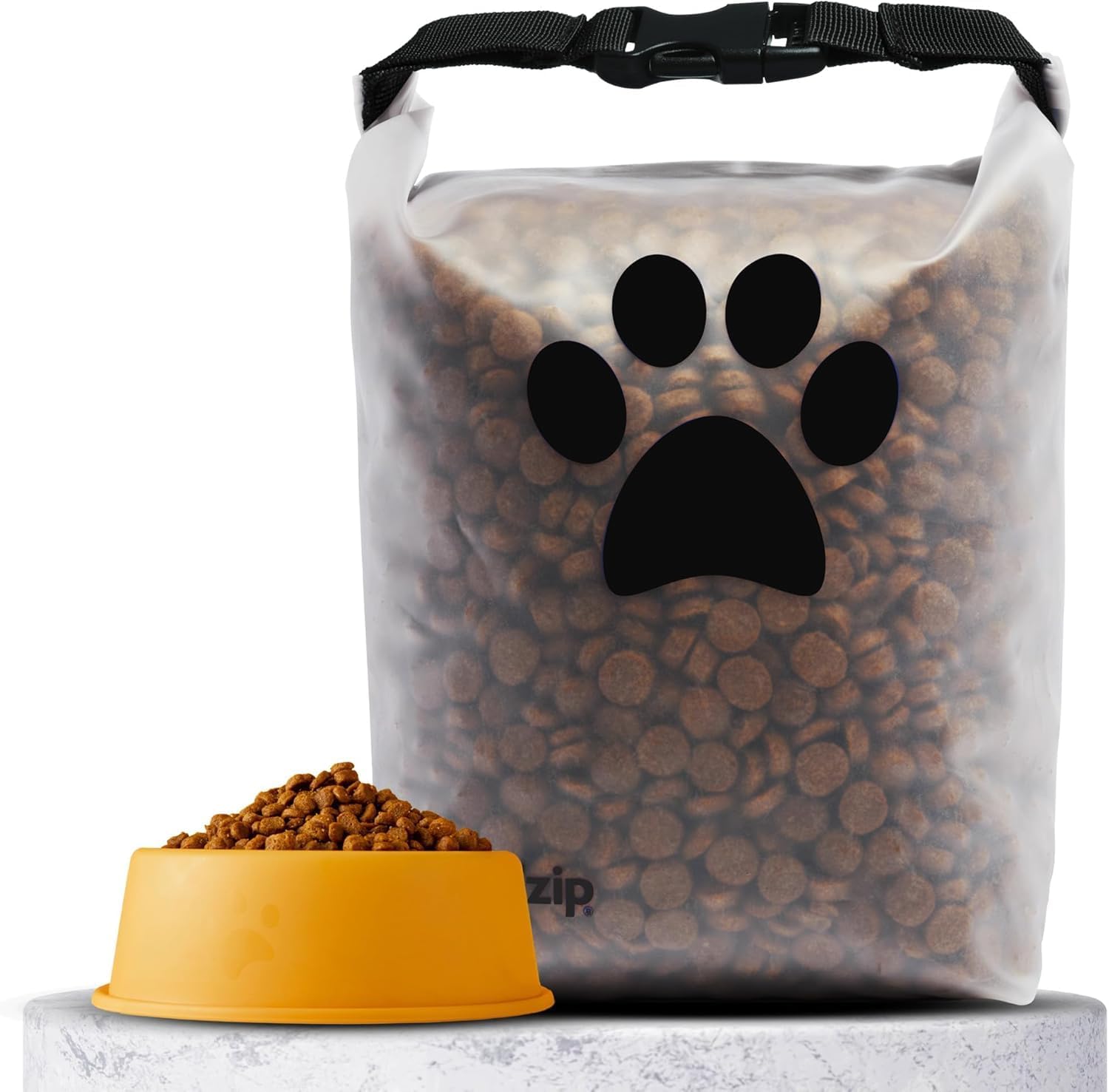 (re)zip Roll Top Pet Food Storage Bag (14-Cup) | BPA-Free, Food Grade,