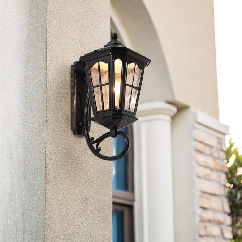 Outdoor Wall Lamp Waterproof Exterior Wall Garden Lamp Outdoor Garden Retro Aisle Balcony Door Light Solar Light Wall Lamp