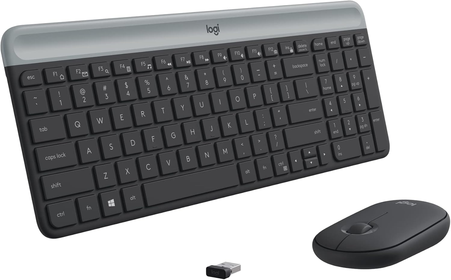 Logitech MK470 Slim Wireless Keyboard and Mouse Combo - Modern Compact