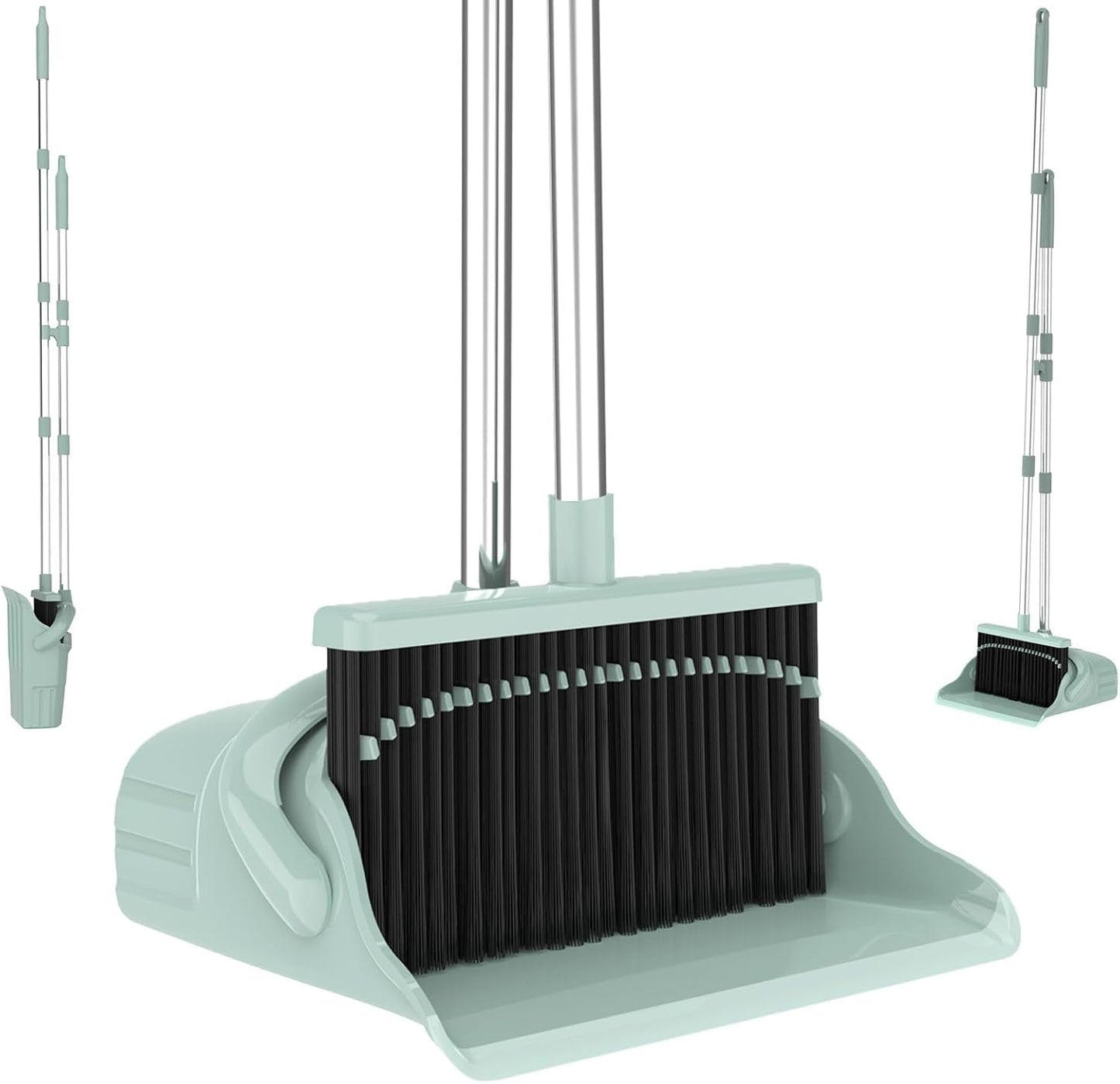 Broom and Dustpan Set – Heavy-Duty Broom and Dustpan for Home Cleaning