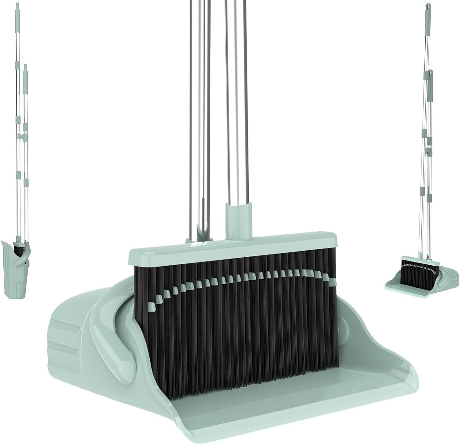 Broom and Dustpan Set – Heavy-Duty Broom and Dustpan for Home Cleaning