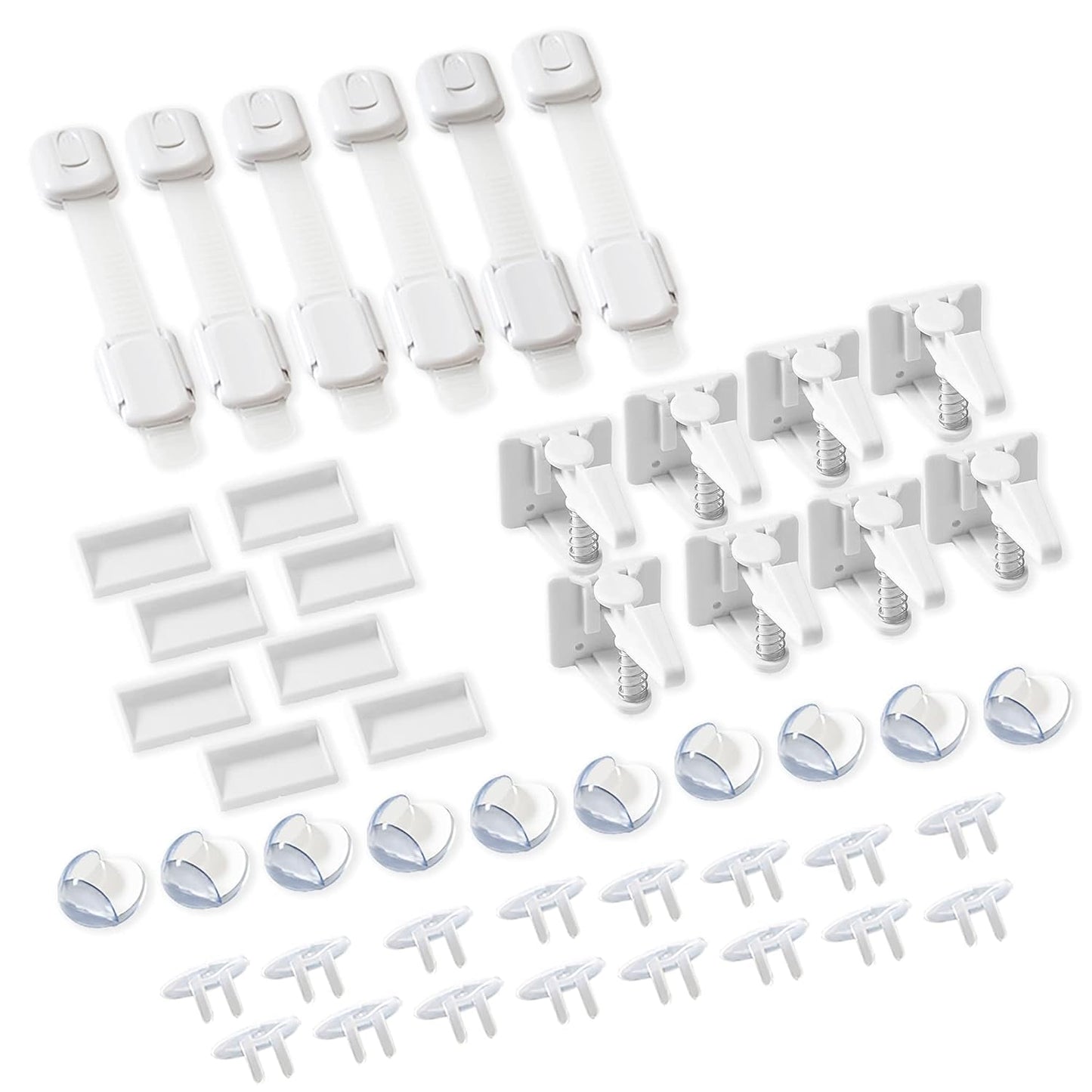 Inaya Complete Baby Proofing Kit - Child Safety Hidden Locks for Cabin