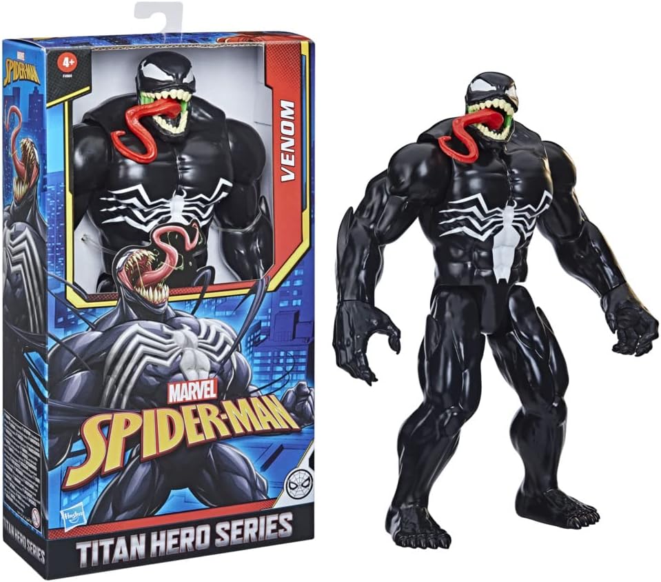 Marvel Titan Hero Series Deluxe Venom Toy 12-Inch-Scale Collectible Ac