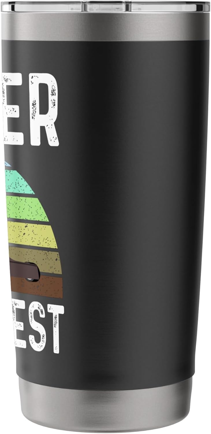 Funny Father Mows Best Lawn Care Grass Mowing Lawn Mower Dad Stainless Steel Insulated Tumbler