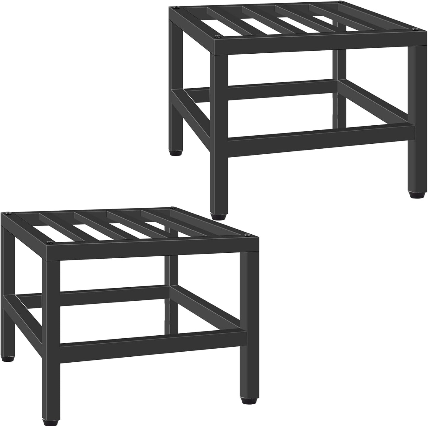 Plant Stand Indoor Outdoor, 2 Pcs Heavy Duty Plant Stands Metal Pedest