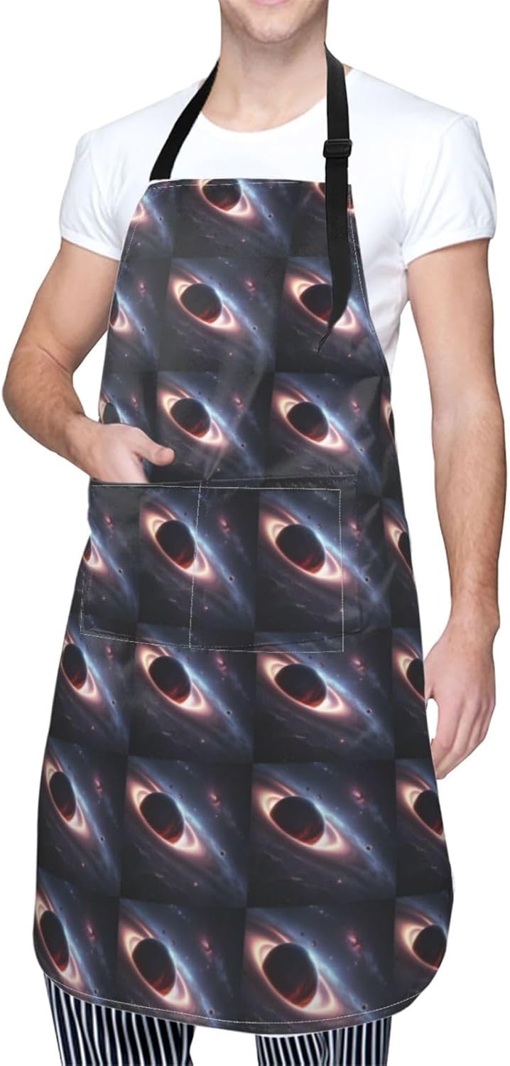 YANYU Galaxy planet Print 28x33 In Kitchen Apron Stylish Chef Apron wi