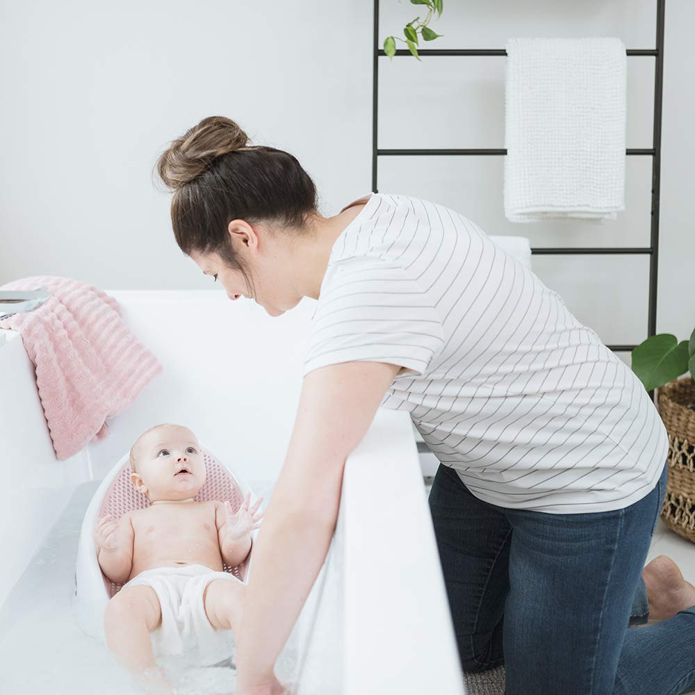 Angelcare Baby Bath Support (Pink) | Ideal for Babies Less than 6 Mont