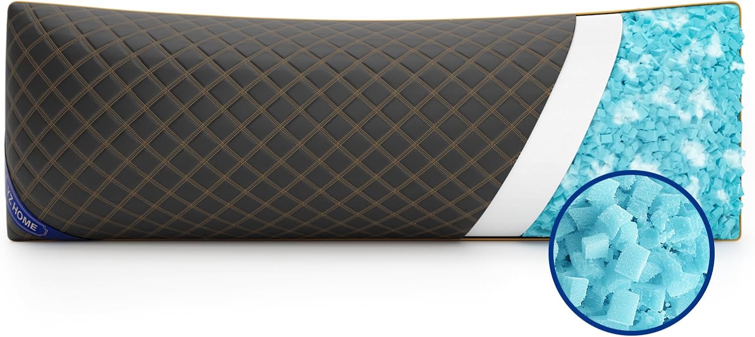 YZ HOME Long Body Pillow for Adults - Firm Body Pillow Insert with Shr