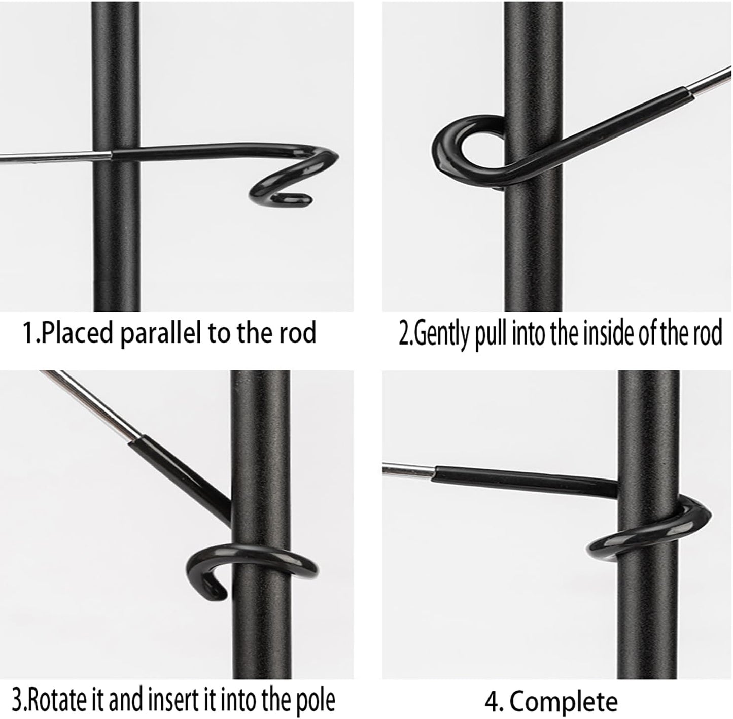 6PCS Stainless Steel Anti Slip Hooks 5x1.4x1.2 inches Outdoor Stand An