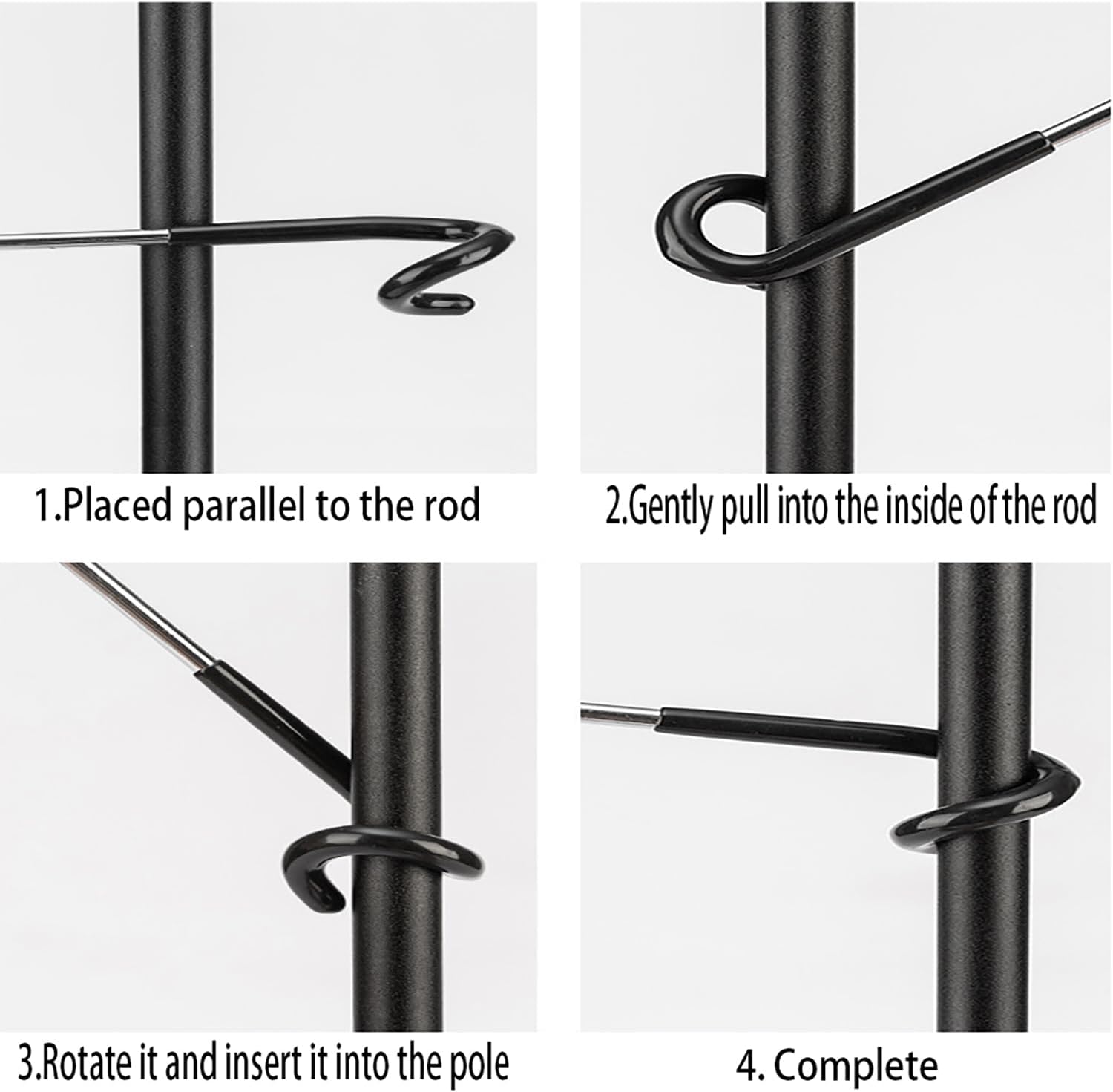 6PCS Stainless Steel Anti Slip Hooks 5x1.4x1.2 inches Outdoor Stand An