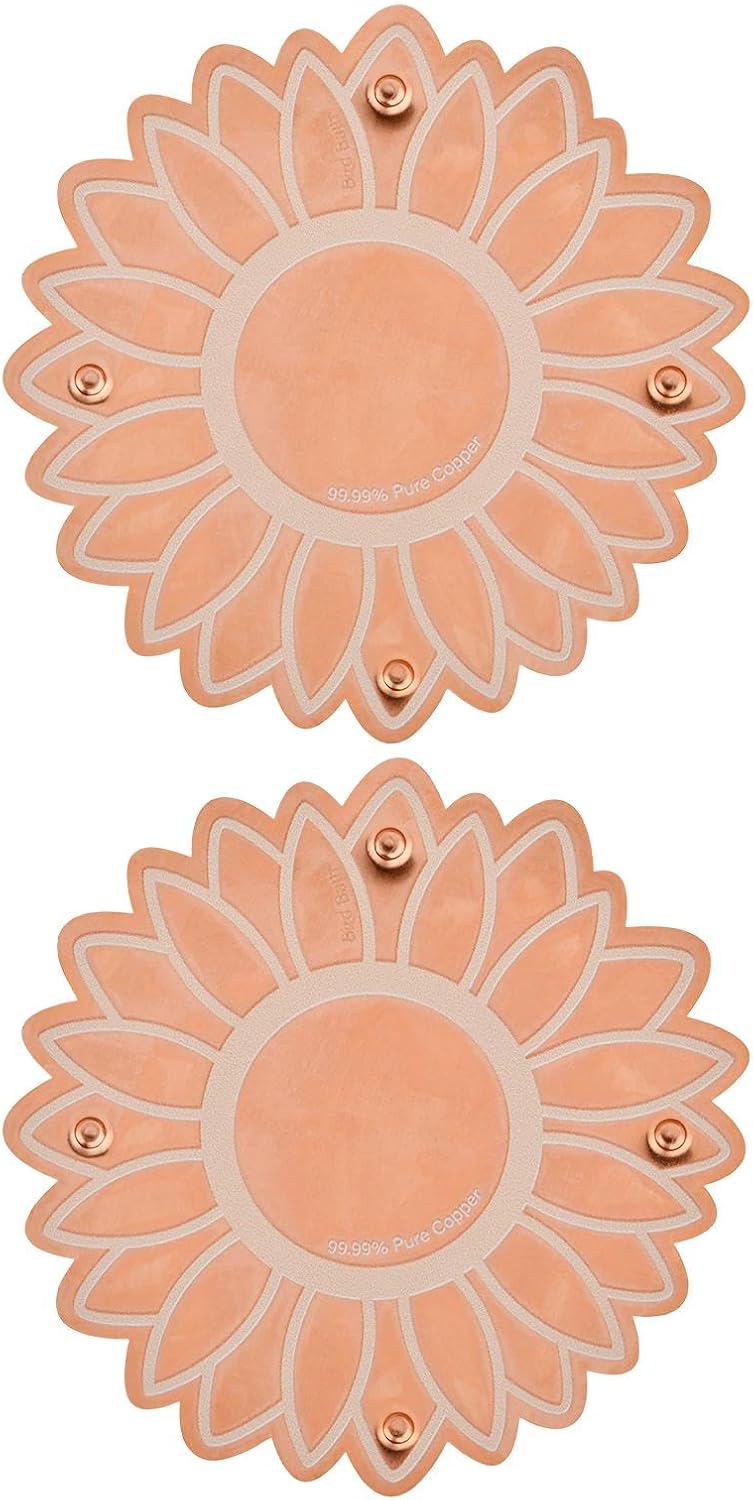 Copper Bird Bath Purification Disk, Outdoor Bird Bowls All-Season