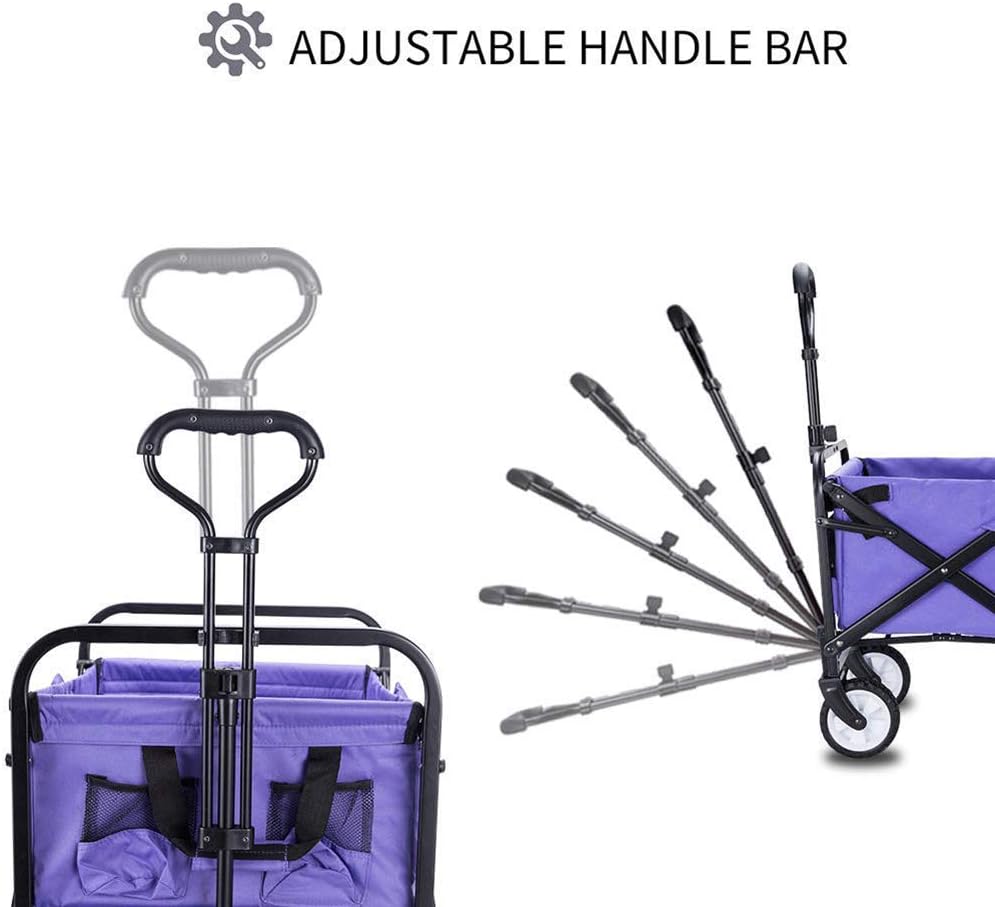 Garden Trolley Foldable Cart Heavy Duty Festival Trolley Pull Wagon Tr