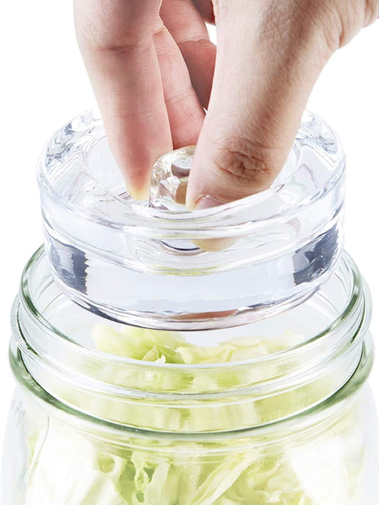 4-Pack of Fermentation Glass Weights with Easy Grip Handle for Wide Mo