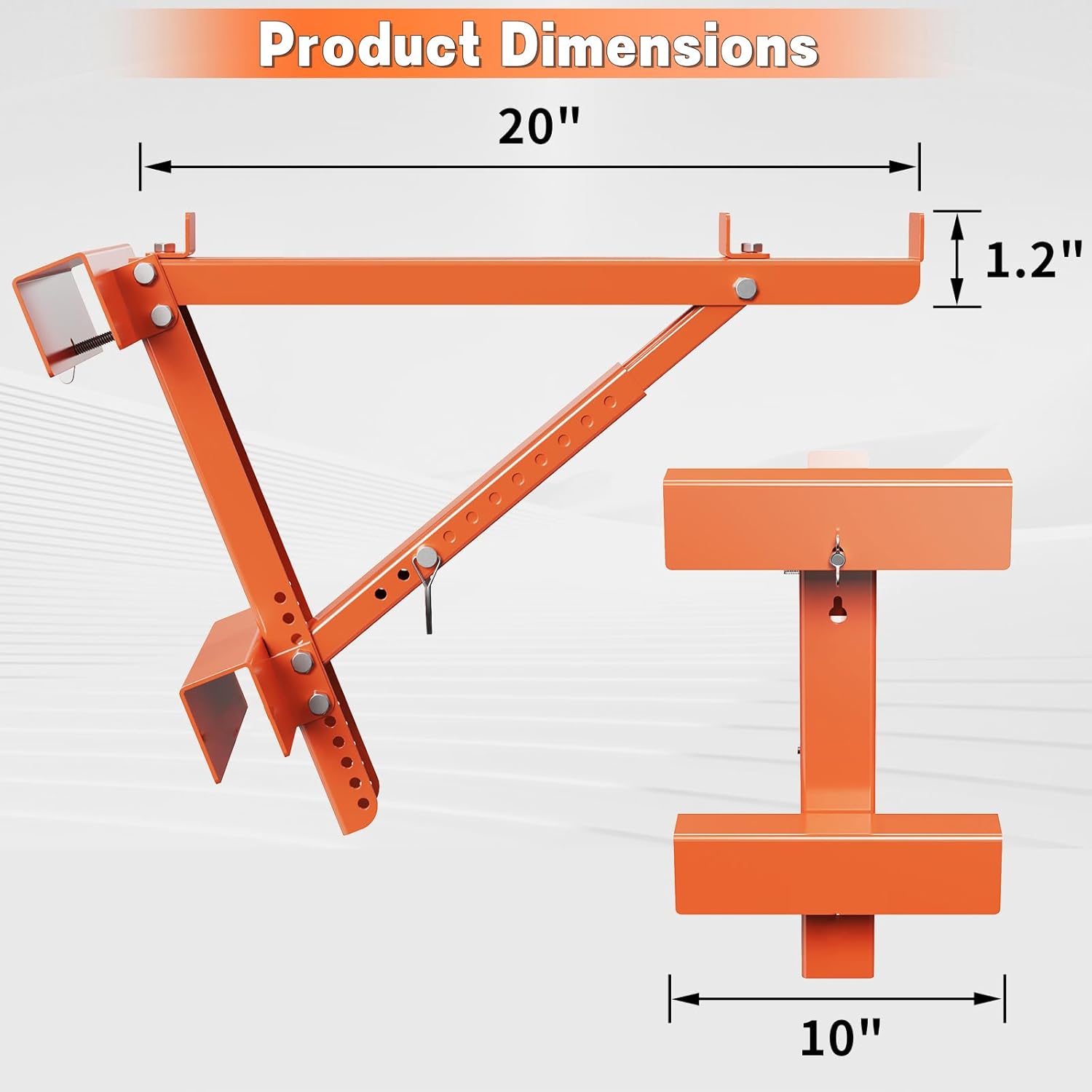 Ladder Jacks for Scaffolding Platform 2-Pack, Heavy-Duty Steel Ladder 