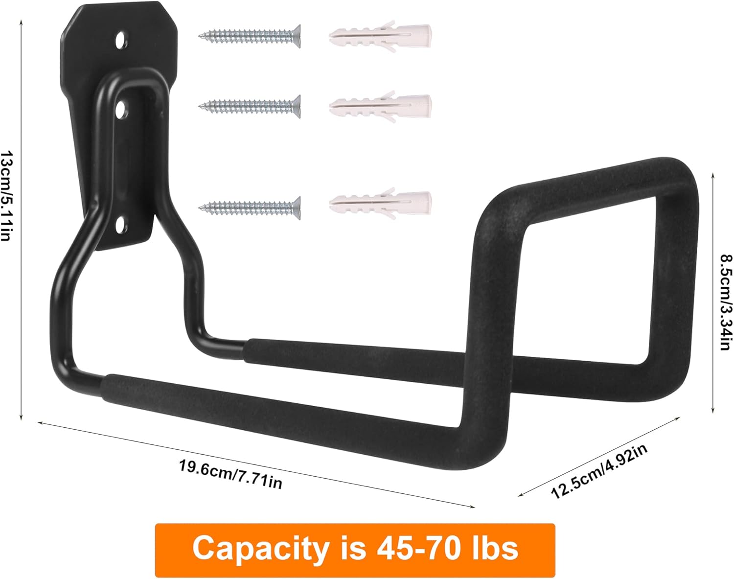 Metal Garden Hose Holder - Heavy Duty Hose Hanger Wall Mounted Water H
