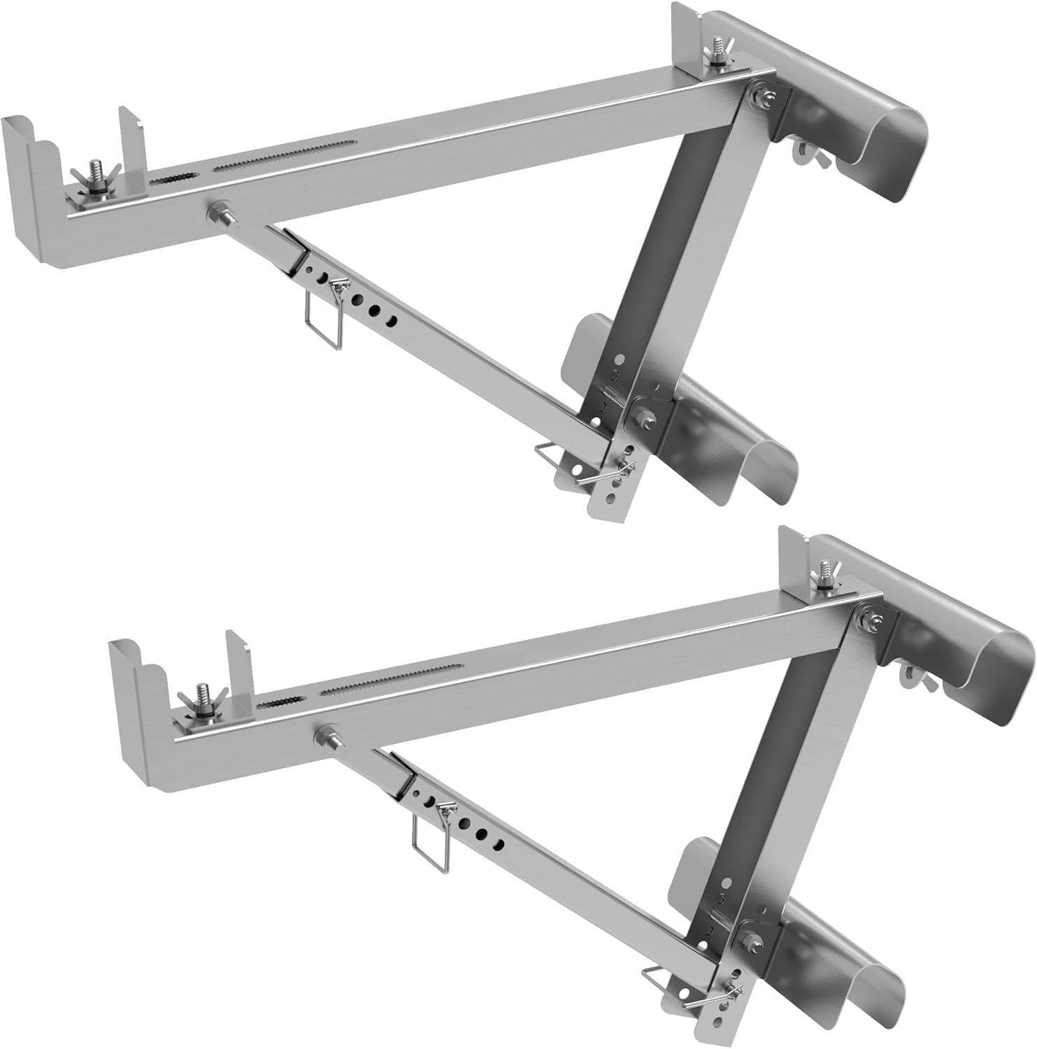 Ladder Jacks 2 Pack for Metaltech Scaffolding Platform,Two-Rung Short 