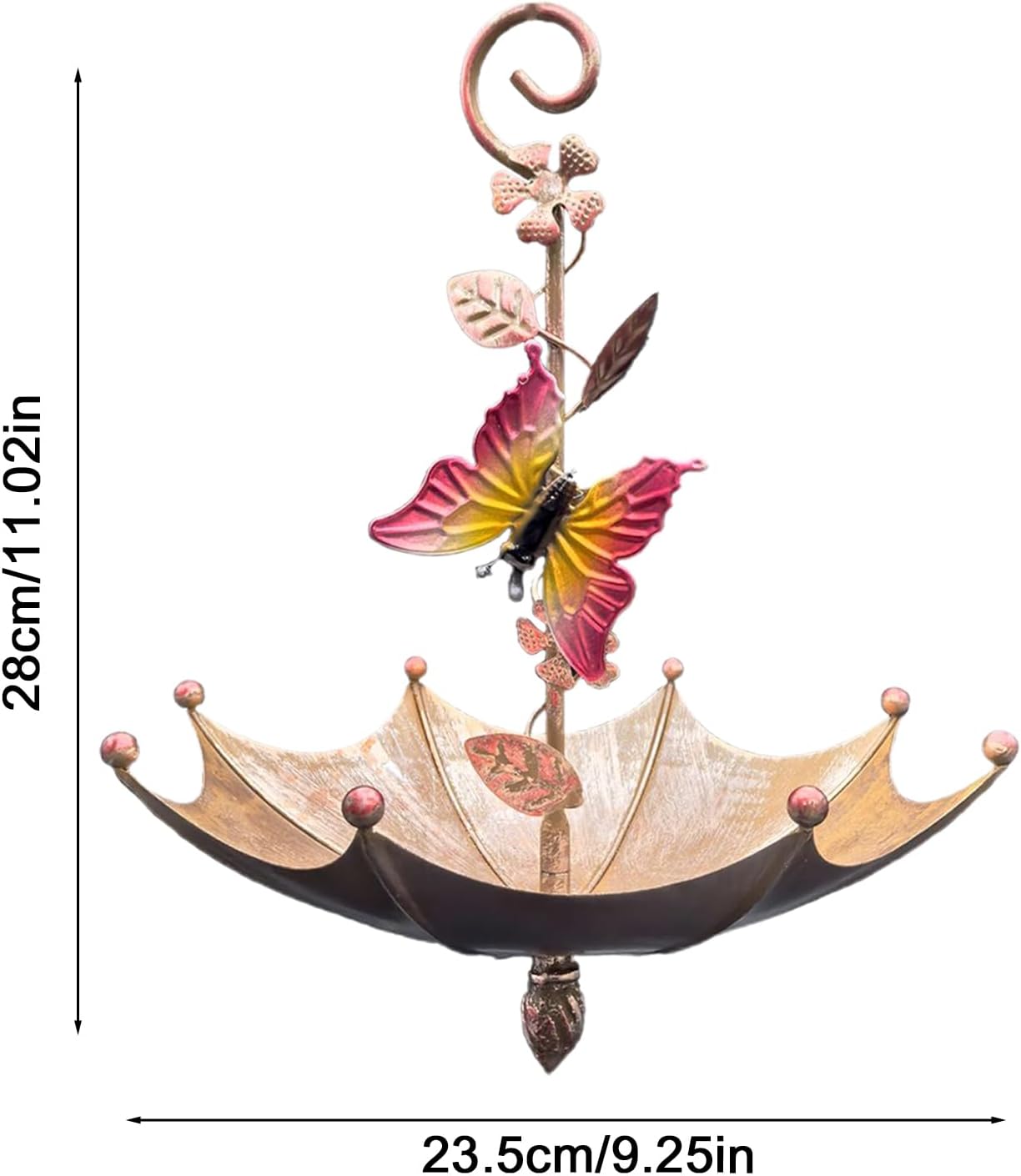 Hummingbird Hanging Feeder Tray, Decorative Outdoor Bird Feedes, Umbrella-Style Feeding Dish, Cute Garden Accessory with Spill-Proof Design, Bird Feeder with Modern Style, Ideal for Backyard Deck