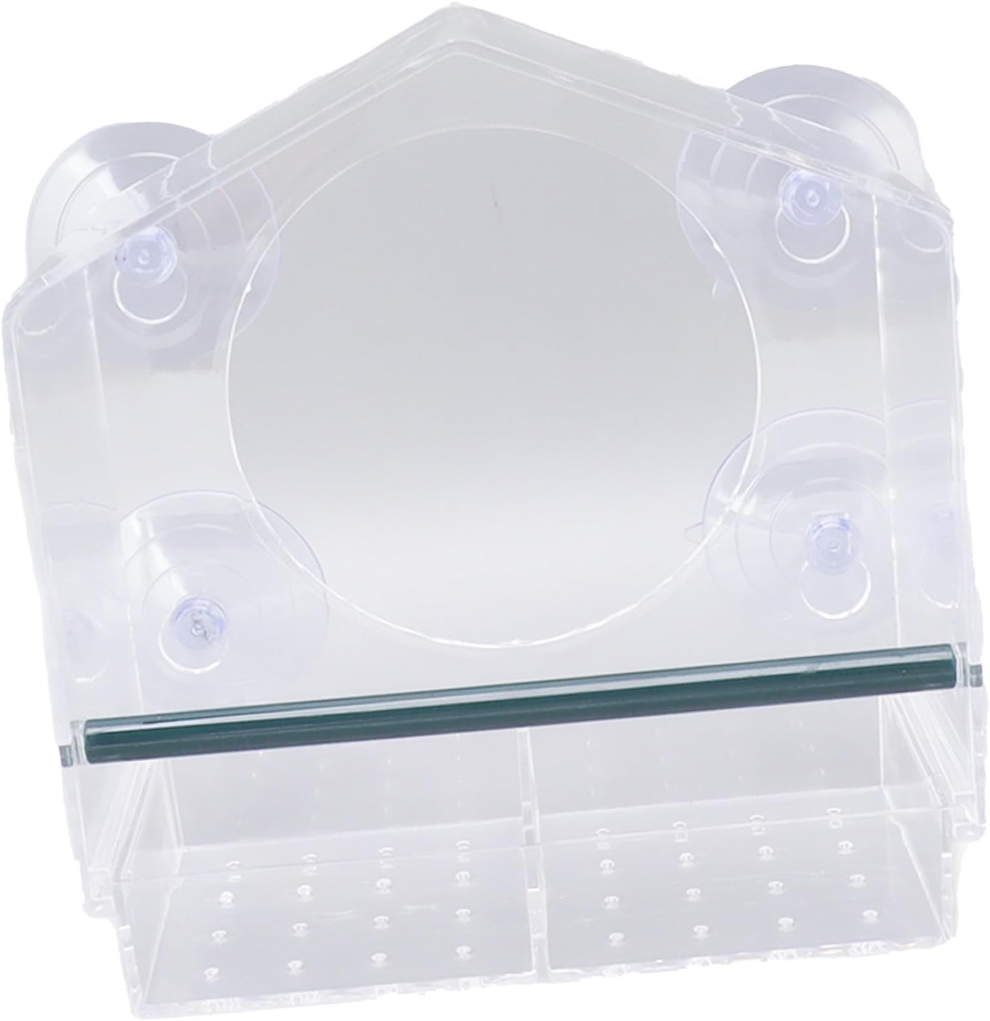 Pilipane Clear Acrylic Window Bird Feeder, Transparent Bird House with 4 Strong Suction Cups