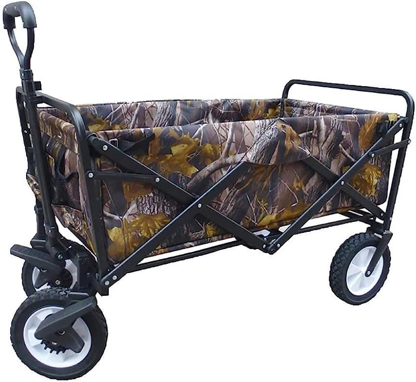 Handcart, Portable Folding Garden Trolley Cart Heavy Duty Trolley Wago