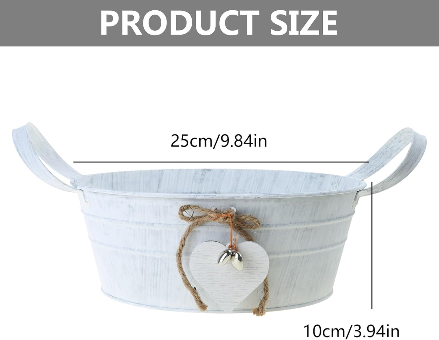 Creative Flower Vase Can Iron Metal Pitcher Tin Bucket Galvanized Can 