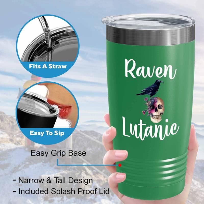 Bird Lover Green Edition Viking Tumbler 20oz - Rven lutanic - Hummingb