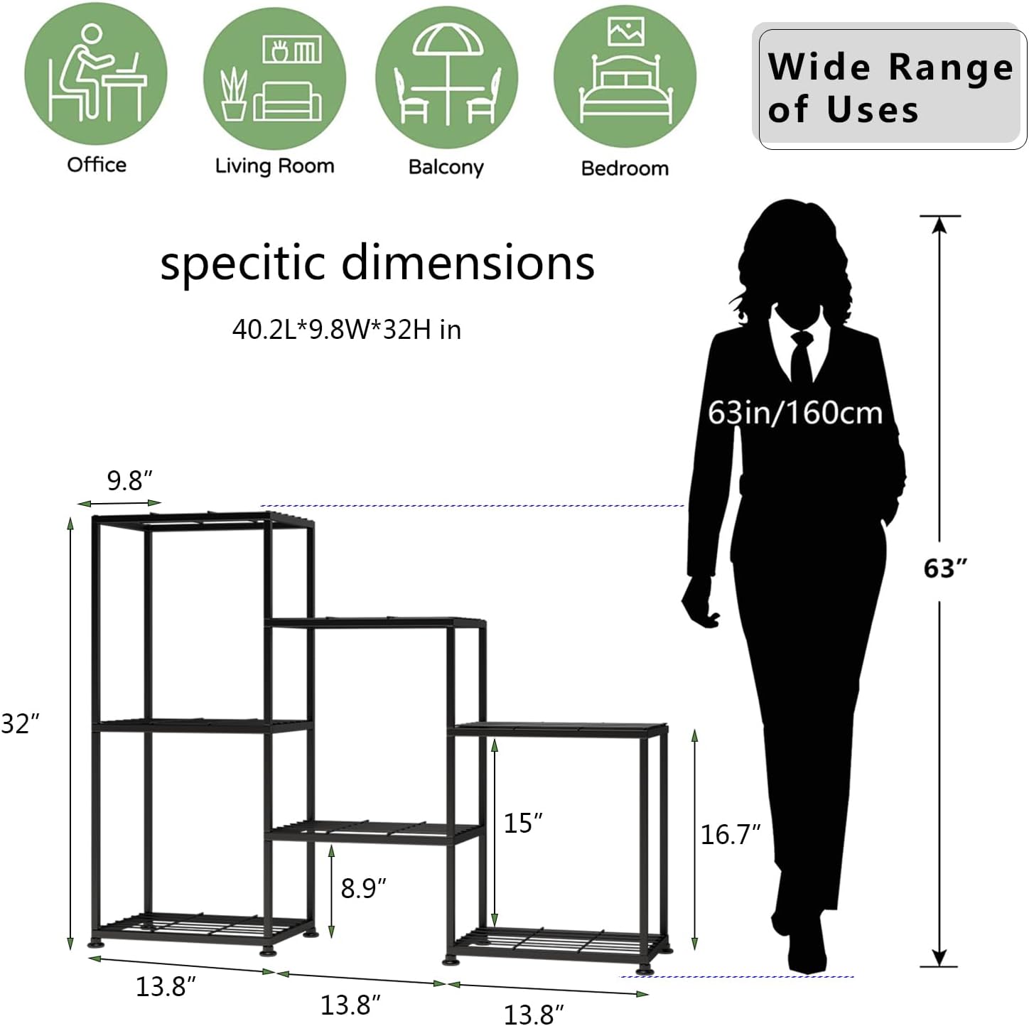 Metal Plant Stand Indoor Metal Plant Stands Outdoor Tiered Plant Shelf